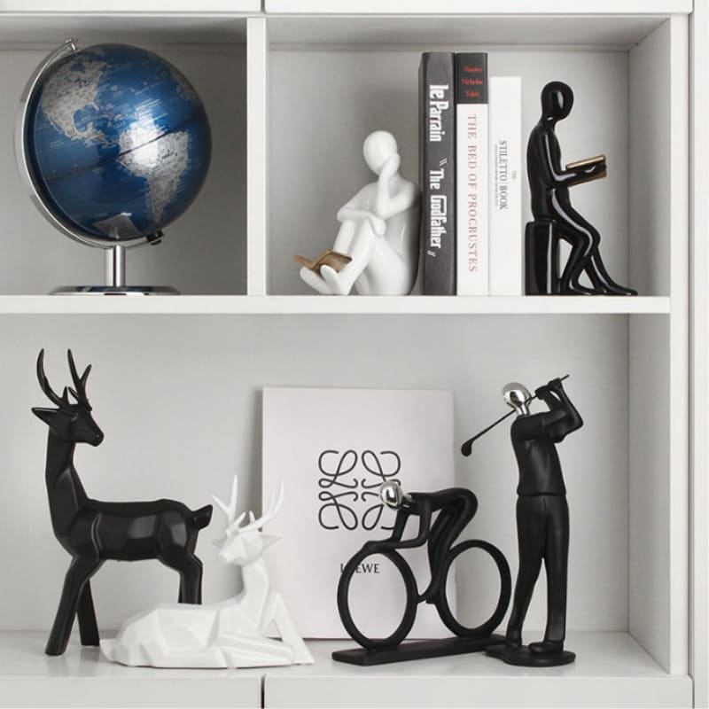 Aparador de Livros Bibliocanto Cerâmica Decorativo House Vision