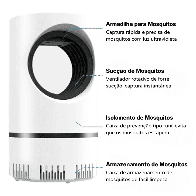 Armadilha Para Mosquito Elétrica Luz Ultravioleta House Vision