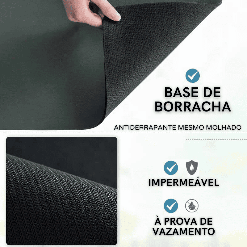 Cantinho do Café Tapete Absorvente Antiderrapante House Vision