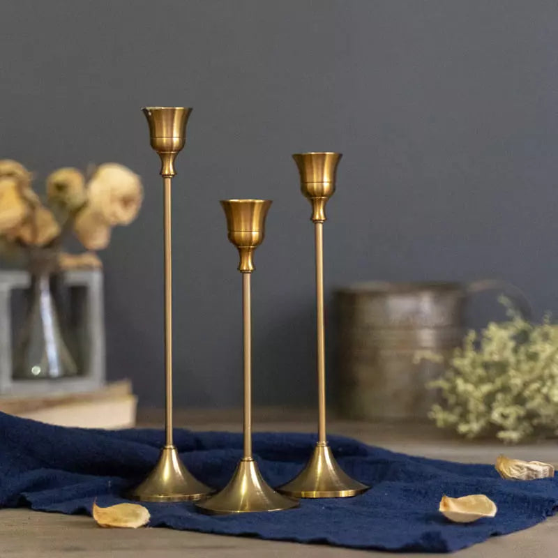 Castiçais Suporte de Velas Retro Decorativos House Vision