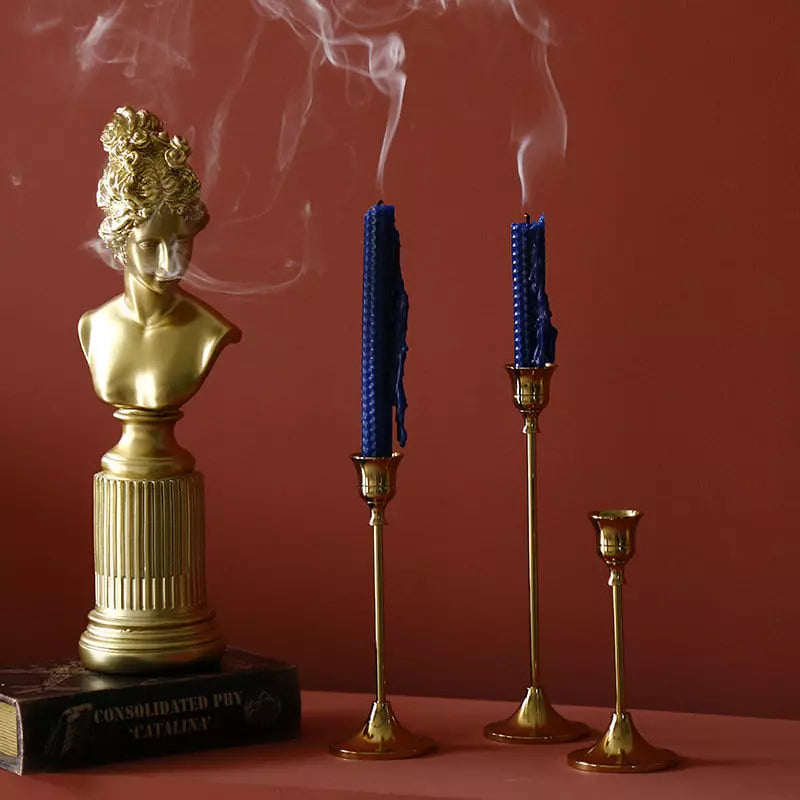 Castiçais Suporte de Velas Retro Decorativos House Vision