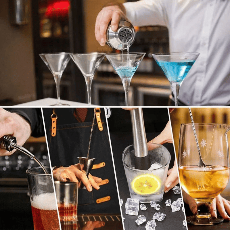 Kit Coqueteleira Inox Drinks Cocktails Bar em Casa - House Vision
