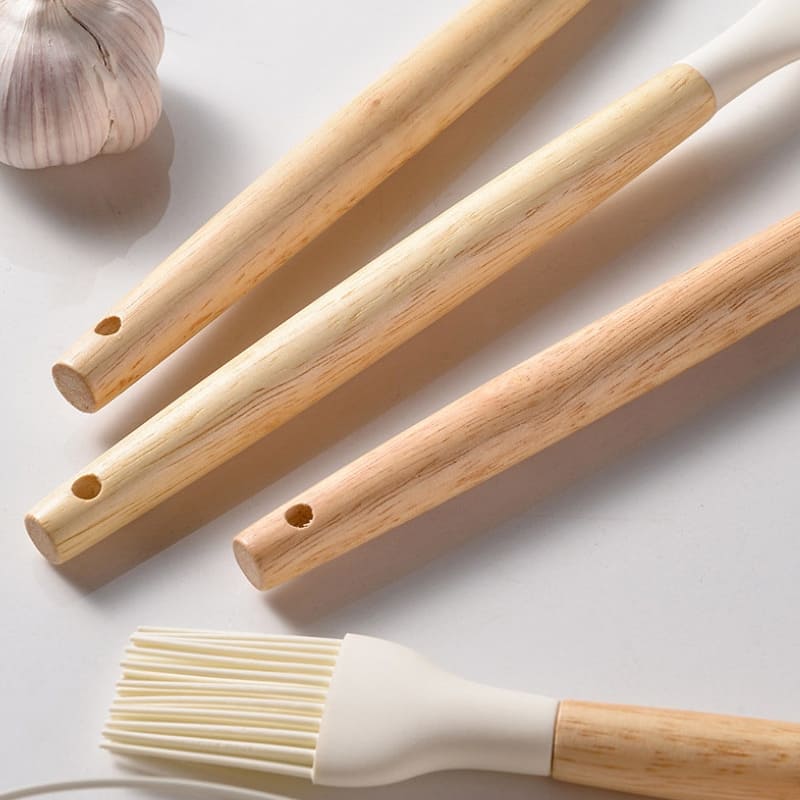 Kit Utensílios de Cozinha 14 Peças Silicone Com Organizador House Vision