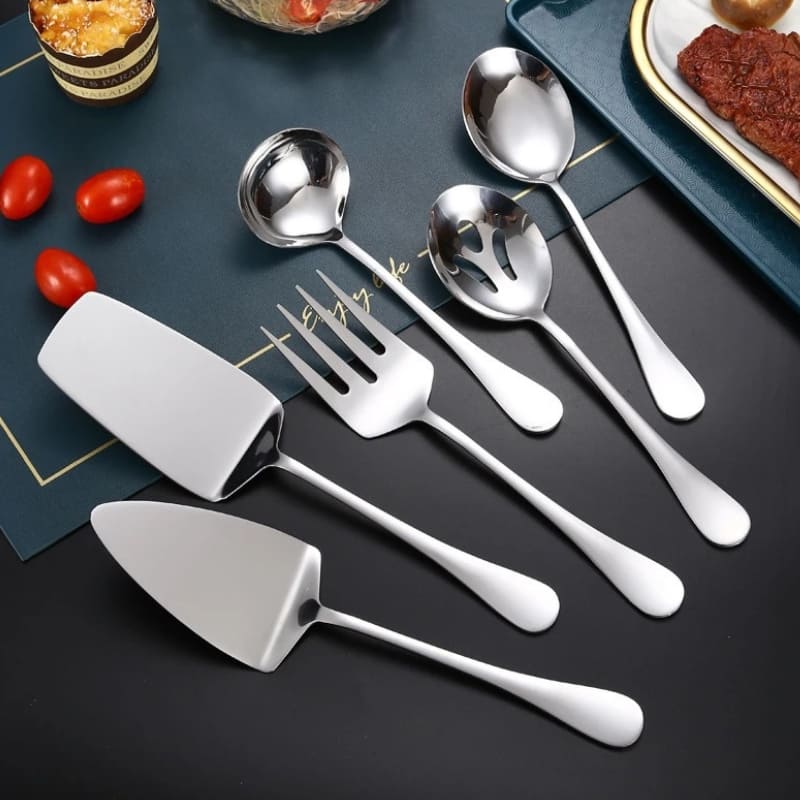 Kit Utensílios de Cozinha 6 Peças Inox Dourado House Vision