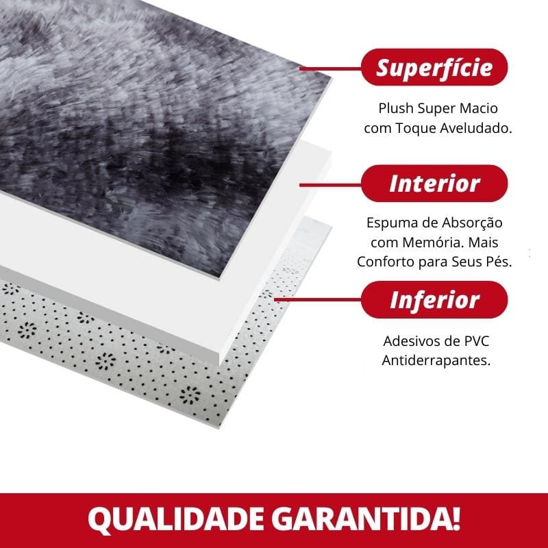 Tapete Felpudo Redondo House Vision - Branco