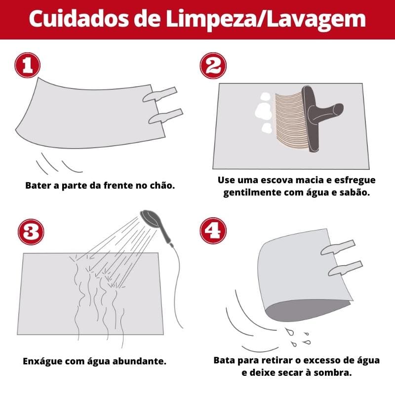 Tapete Felpudo Redondo House Vision - Branco