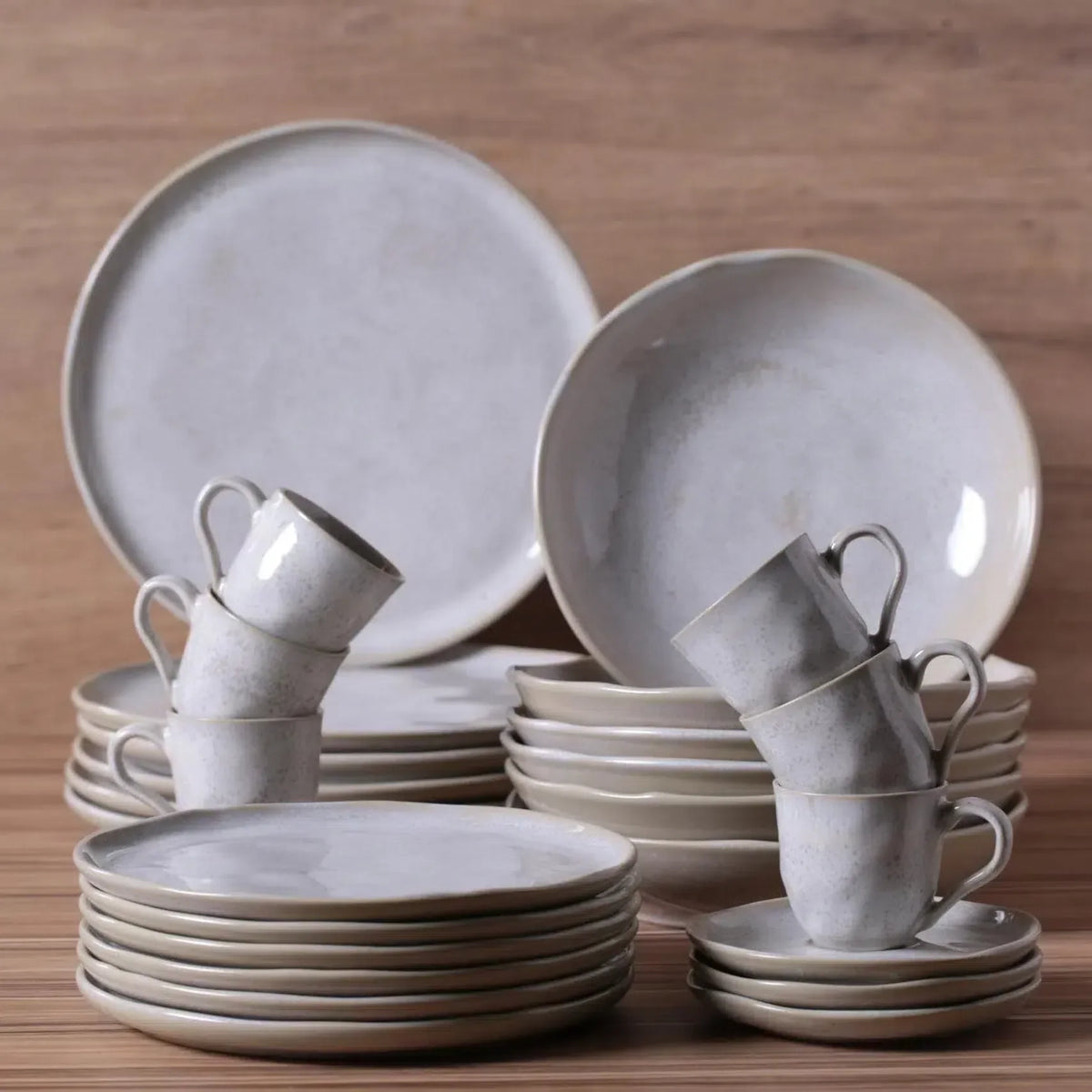 Aparelho de Jantar Stoneware Bio Latte