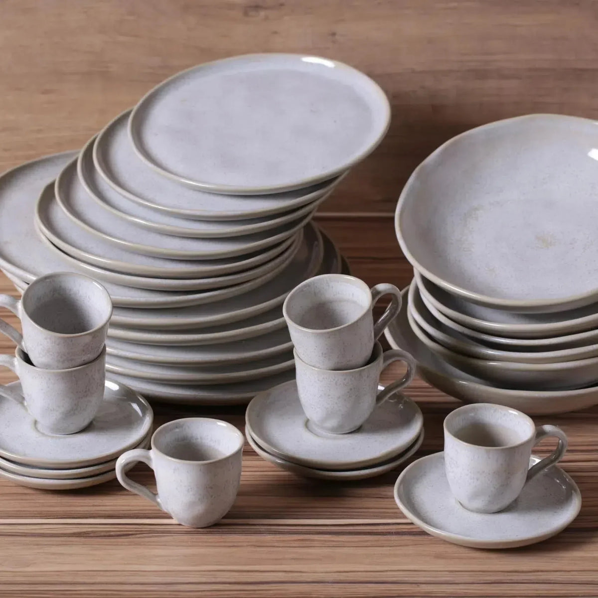 Aparelho de Jantar Stoneware Bio Latte