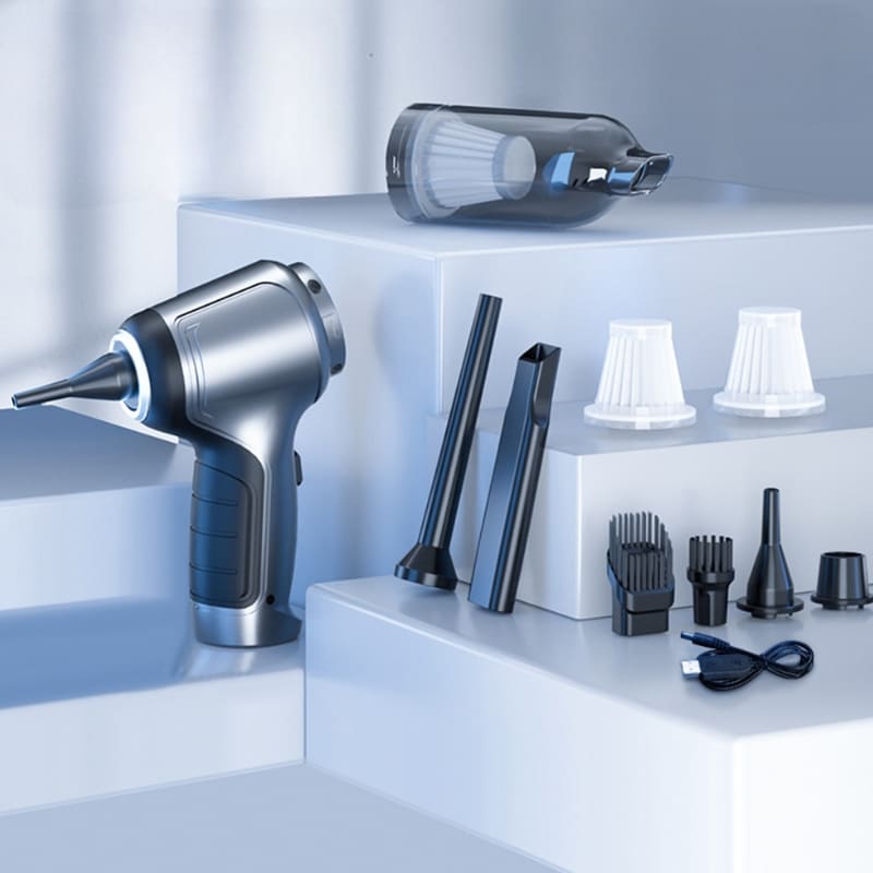 Aspirador de Pó Portátil Multifunções com Vácuo e Vento House Vision