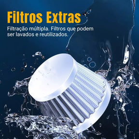 Aspirador de Pó Portátil Multifunções com Vácuo e Vento House Vision
