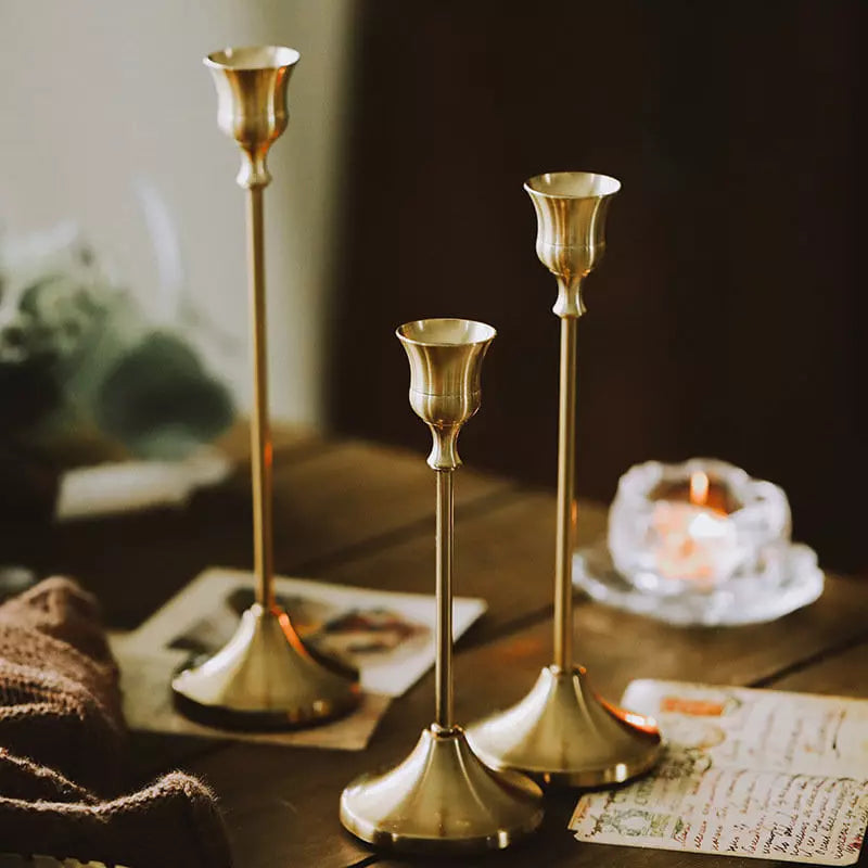 Castiçais Suporte de Velas Retro Decorativos House Vision