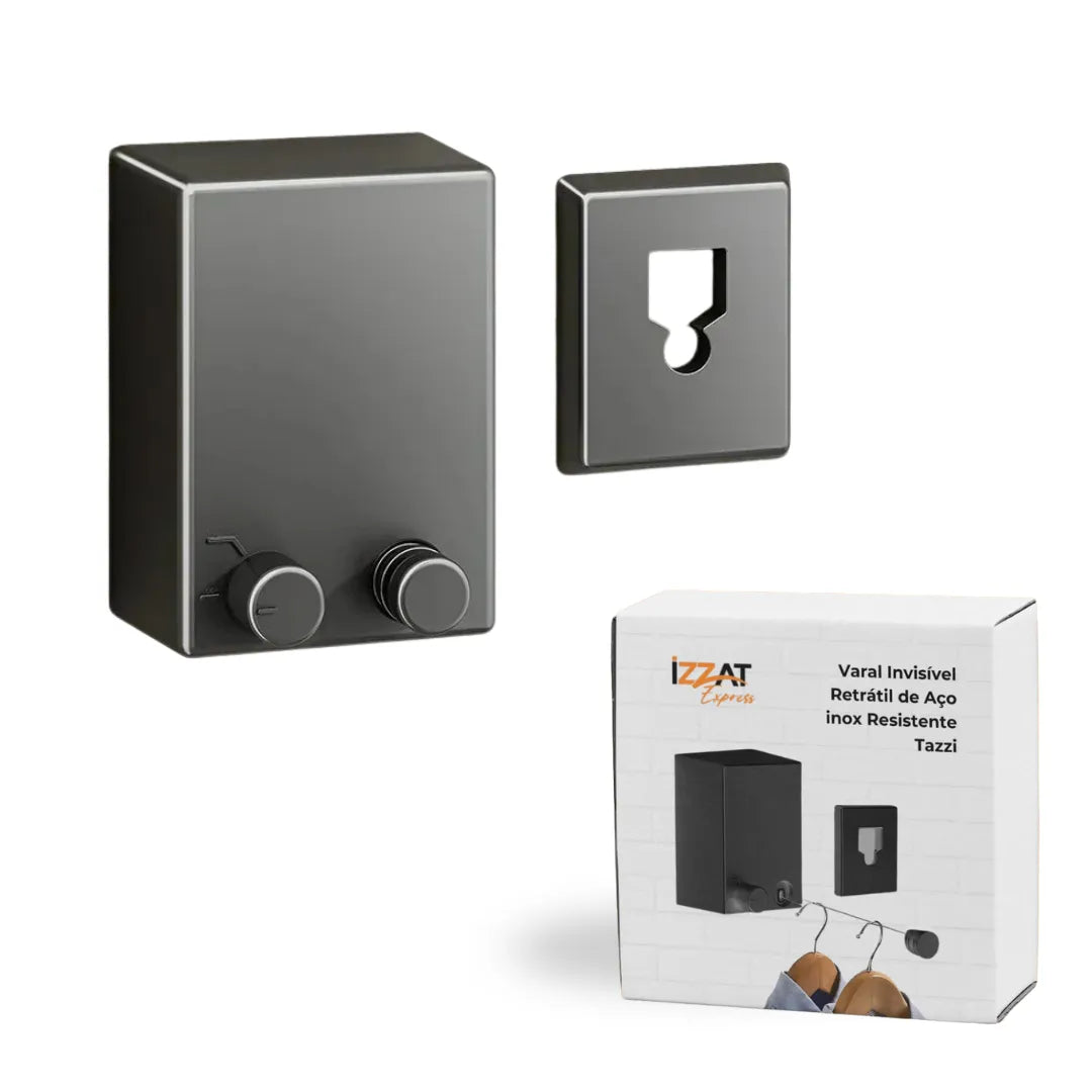 Varal Retrátil Invisível de Aço inox
