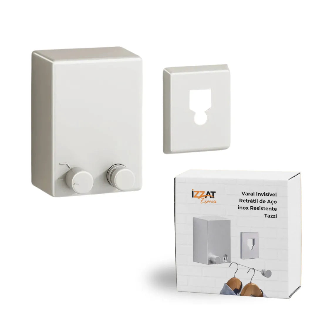 Varal Retrátil Invisível de Aço inox