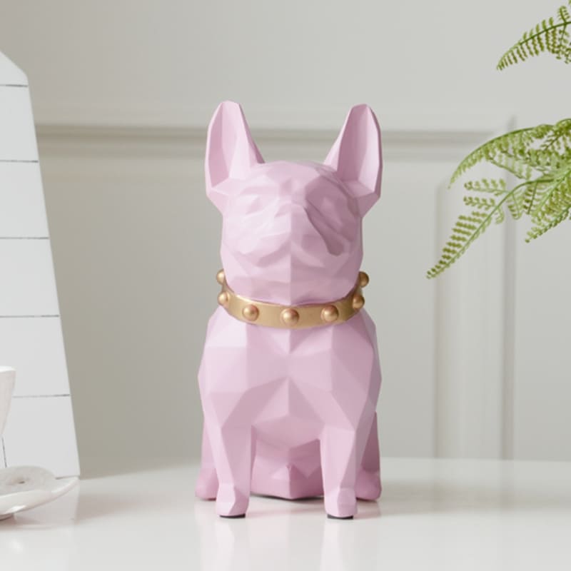 Decoração de Mesa Cofre de Resina Buldogue Francês House Vision