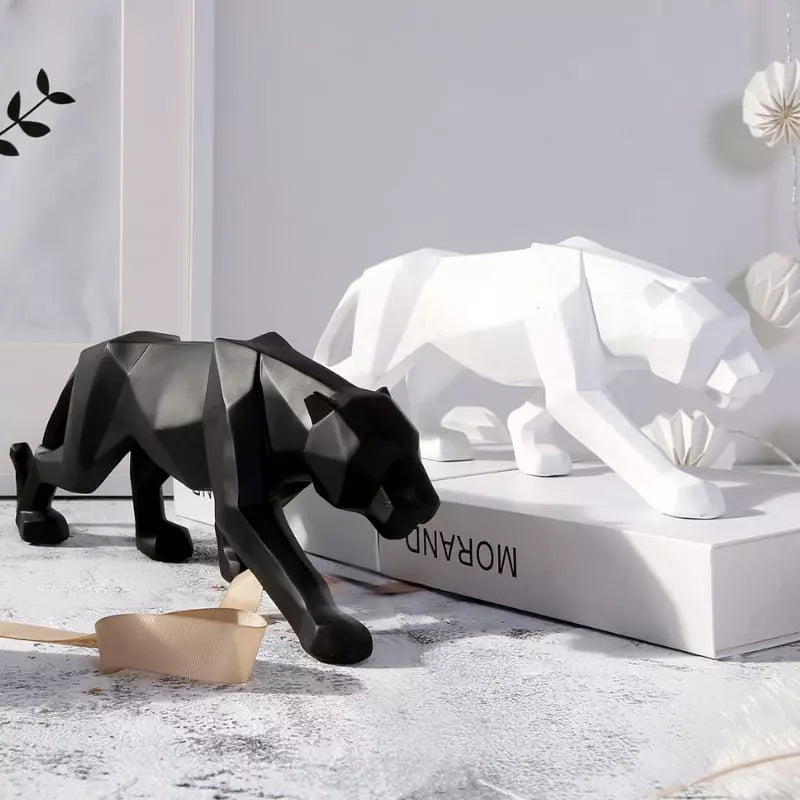 Decoração de Mesa de Resina Estátua Leopardo House Vision