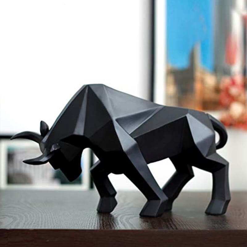 Decoração de Mesa de Resina Estátua Touro House Vision
