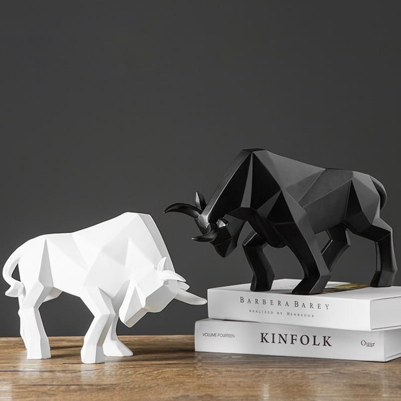 Decoração de Mesa de Resina Estátua Touro House Vision