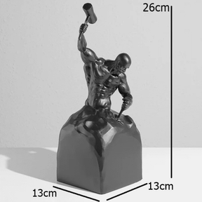 Decoração de Sala Resina Estátua Homem Esculpindo House Vision
