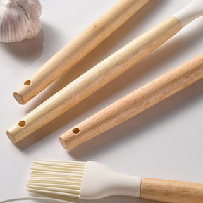 Kit Utensílios de Cozinha 14 Peças Silicone Com Organizador House Vision