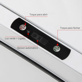 Lixeira para Banheiro e Cozinha Automática com Sensor 15L House Vision