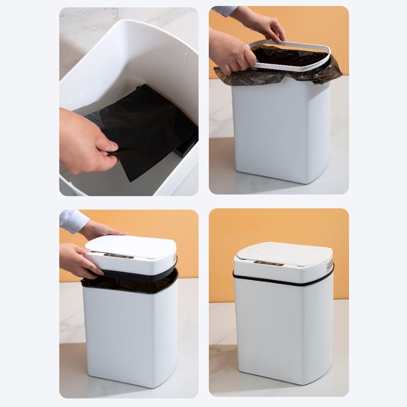 Lixeira para Banheiro e Cozinha Automática com Sensor 15L House Vision