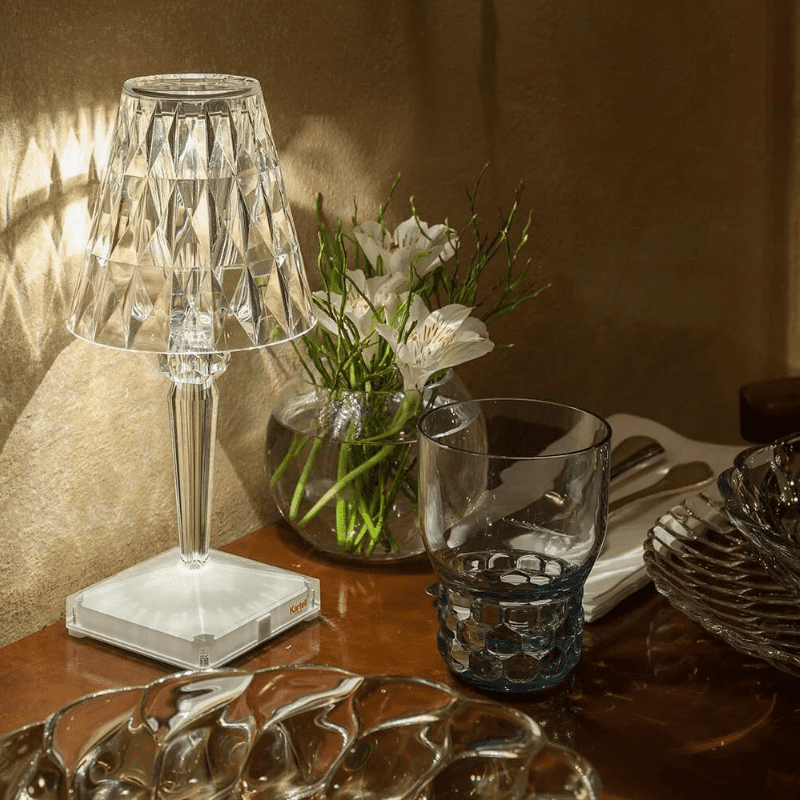 Luminária de Mesa LED Diamante USB 3 em 1 Sem Fio House Vision
