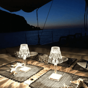Luminária de Mesa LED Diamante USB 3 em 1 Sem Fio House Vision