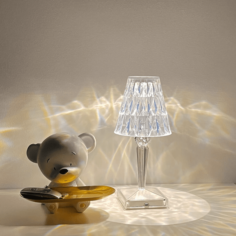 Luminária de Mesa LED Diamante USB 3 em 1 Sem Fio House Vision