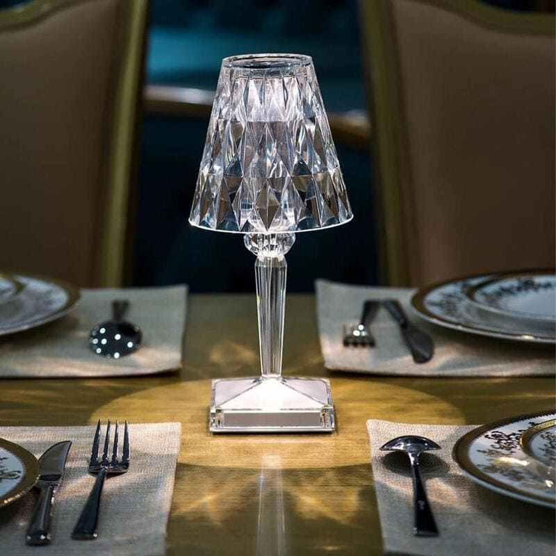 Luminária de Mesa LED Diamante USB 3 em 1 Sem Fio House Vision