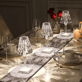 Luminária de Mesa LED Diamante USB 3 em 1 Sem Fio House Vision
