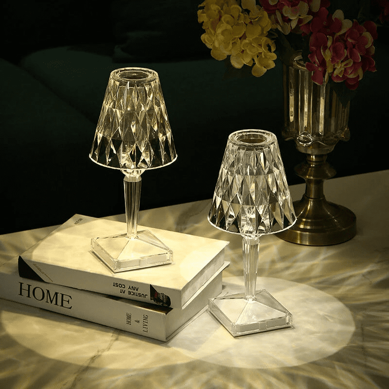 Luminária de Mesa LED Diamante USB 3 em 1 Sem Fio House Vision