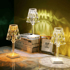 Luminária de Mesa LED Diamante USB 3 em 1 Sem Fio House Vision