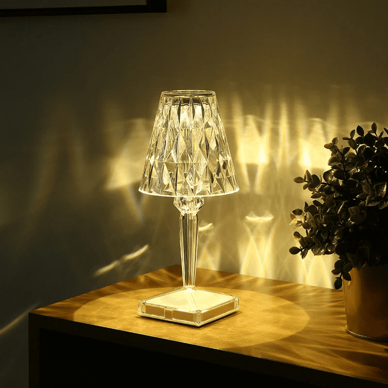 Luminária de Mesa LED Diamante USB 3 em 1 Sem Fio House Vision
