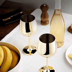 Taça de Vinho Colorida Inox Inquebrável Bar em Casa