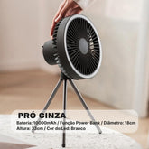 Ventilador de Coluna Portátil Recarregável de Mesa House Vision