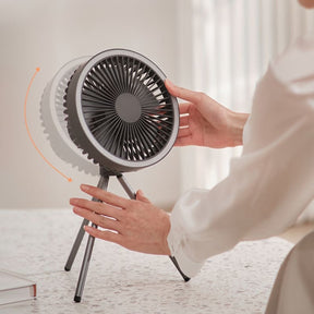 Ventilador de Coluna Portátil Recarregável de Mesa House Vision