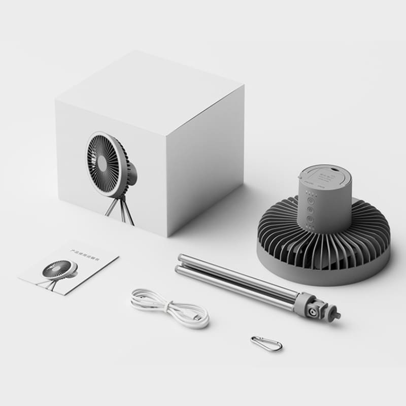 Ventilador de Coluna Portátil Recarregável de Mesa House Vision